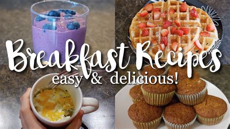 Yummy Breakfast Ideas Easy Recipes For School More Youtube