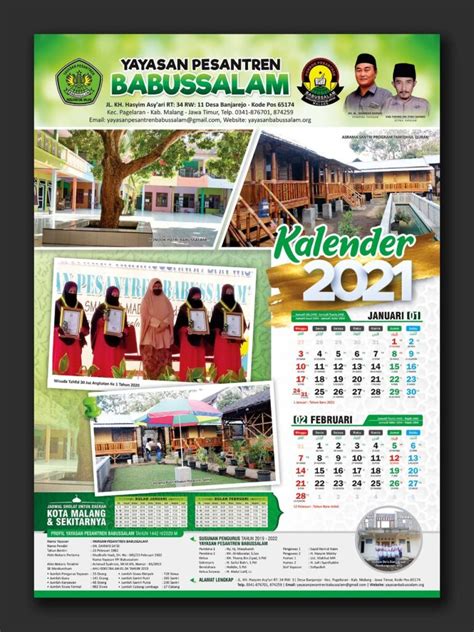 Alhamdulillah Telah Terbit Kalender 2021 Babussalam 1 Oktober 2020