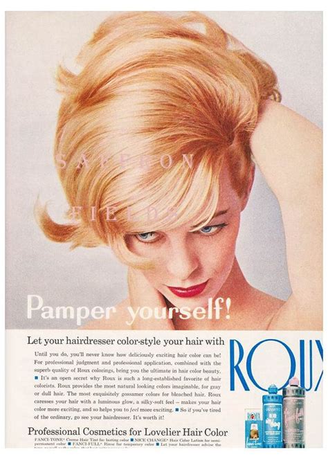 Vintage Ad 1966 Hair Color By Roux Blonde Fashion By Saffronfields 6