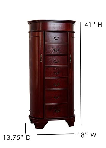 Hives And Honey Daley Jewelry Armoire Cherry