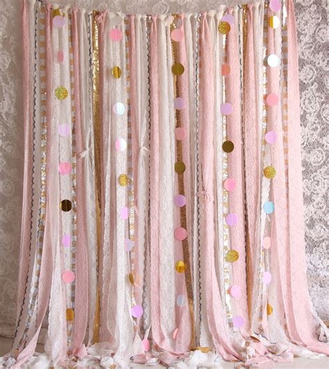 Pink White Lace Sparkle Sequin Backdrop Props Photoboothbaby Etsy