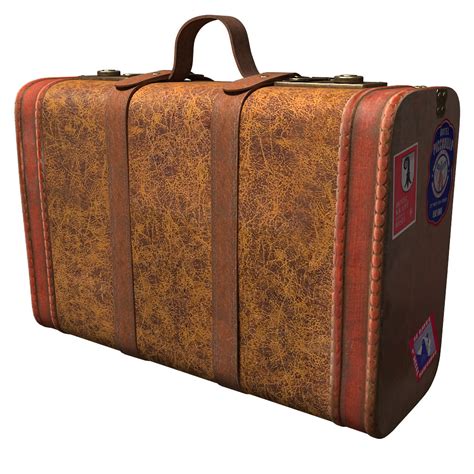 Old Suitcase 3d Model Max Obj 3ds C4d Mtl