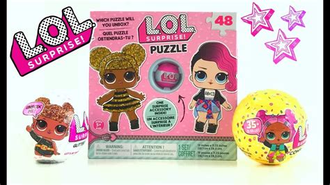 New 2018 Lol Surprise Doll Puzzle And Accessory With Confetti And Glitter
