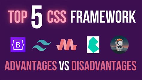 Top 5 Css Frameworks 2021 Advantages And Disadvantages Of Css