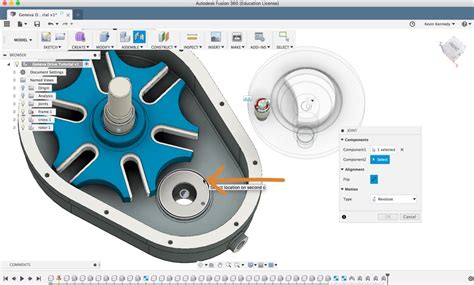 Adding Joints And Contact Sets To A Geneva Drive In Fusion 360