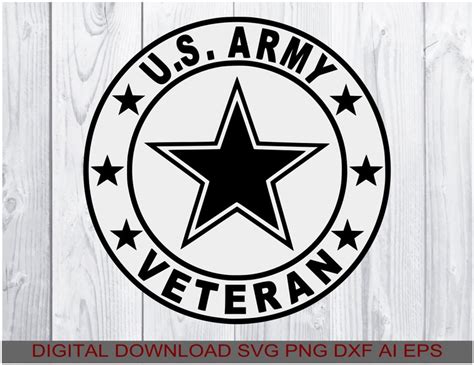 Army Veteran Svg Decal Svg Download Svg Png Ai Eps Dxf Etsy