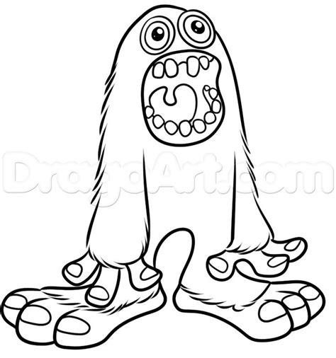 They are all free to print, and the kids will love coloring them in. My Singing Monsters Coloring Pages How To Draw Mammott From My Singing Monsters Stepstep ...