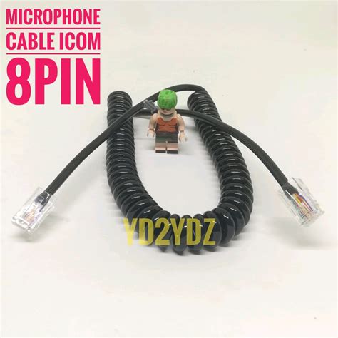Kabel spiral microphone icom mic 8pin handmic extramic 2300 2200 hm133v ...