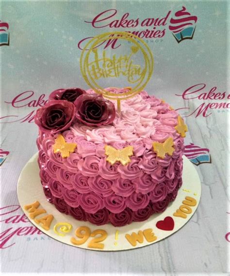 Rosettes Cake 1128 Cakes And Memories Bakeshop