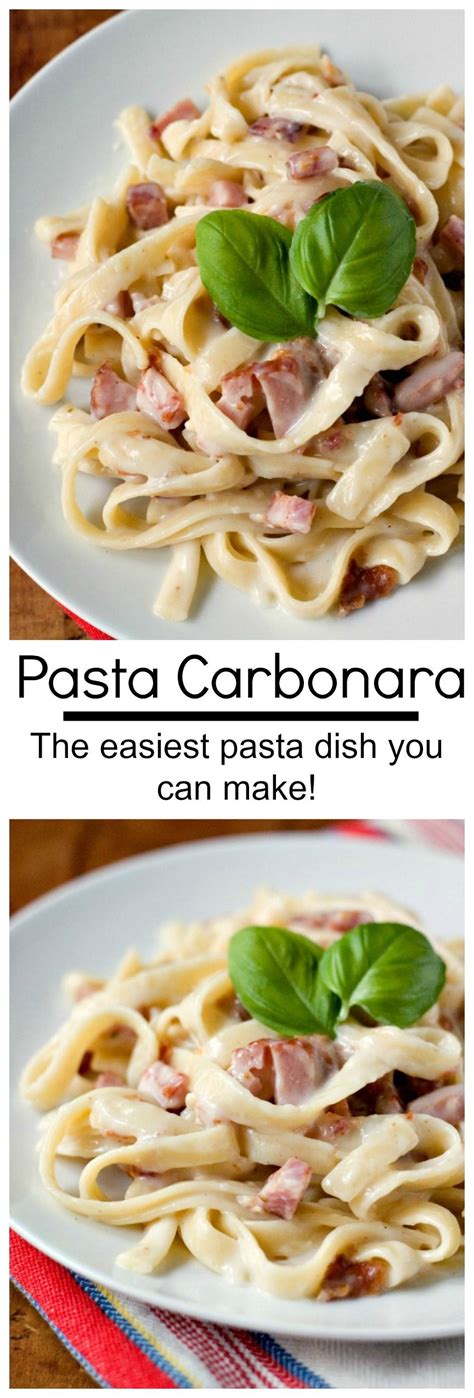 One Pot Pasta Carbonara The Easiest Pasta Dish You Can