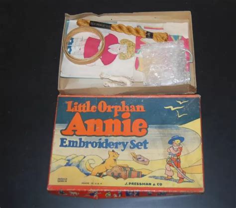 vintage 1930 s little orphan annie embroidery set j pressman pirate cover 139 00 picclick