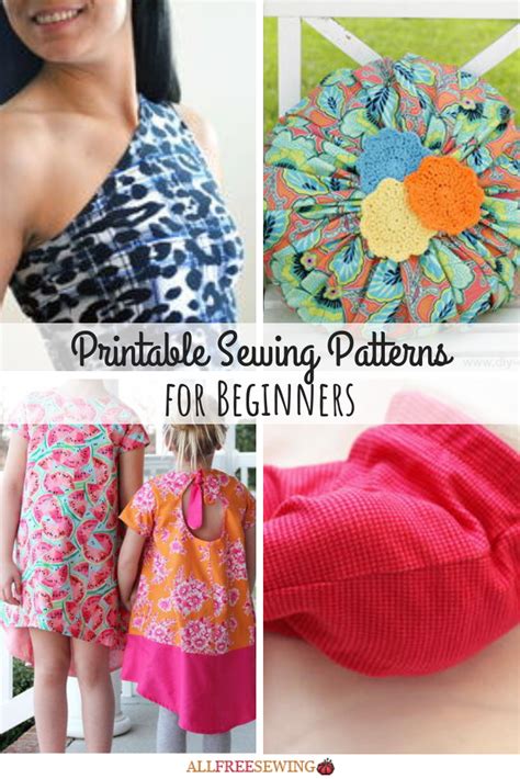 40 Printable Sewing Patterns For Beginners