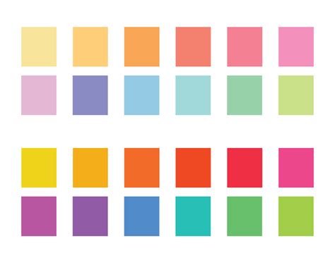Rainbow Vs Pastels Color Palette Pastel Colour Palette Rainbow