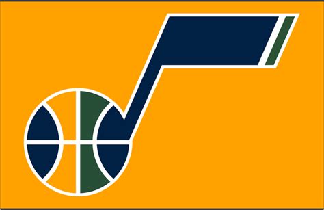 The utah jazz logo history is a perfect example of how a team can benefit from just returning to its roots. Utah Jazz Alt on Dark Logo - National Basketball ...