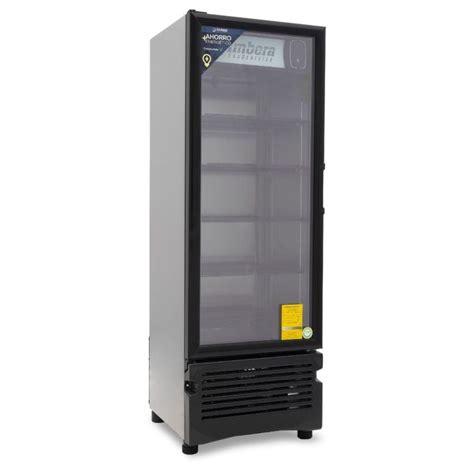 Imbera Vr Refrigerador Acero Inoxidable Puerta De Cristal Elite