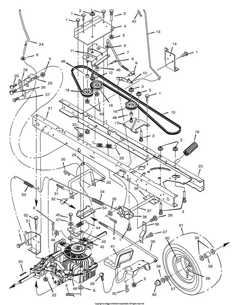 Murray 46581x92a Lawn Tractor 2000 Parts Diagram For Motion Drive