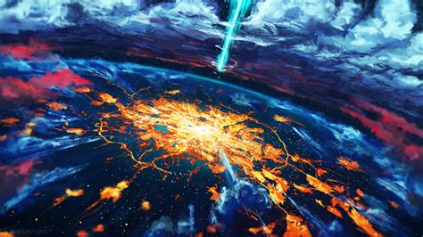 Apocalypse Cosmos Disaster Explosion World Hd Artist 4k Wallpapers