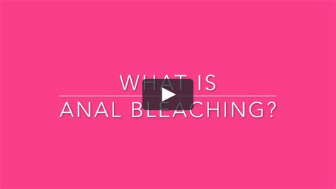 What Is Anal Bleaching And How Does It Work Dr Tom Balshi On Vimeo