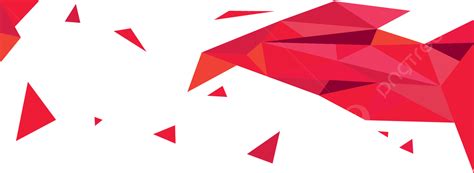 Red Gradient Triangle Polygon Banner Background Design Technology