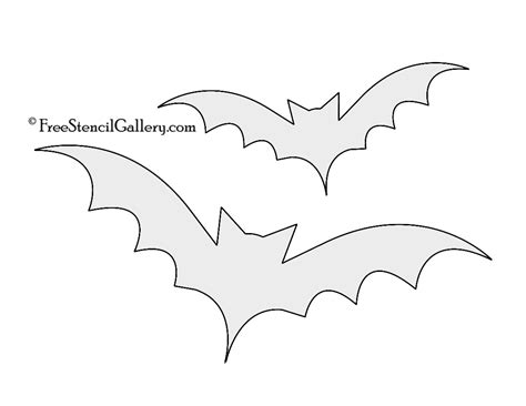 Bat Silhouette Stencil Free Stencil Gallery