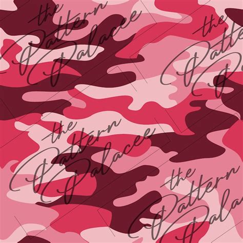 Pink Camo Seamless Pattern Digital Download Digital File Etsy