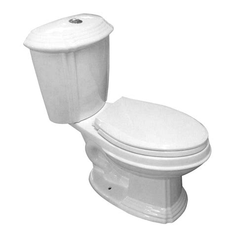 Dual Flush Toilet White Porcelain Elongated Two Piece Toilet