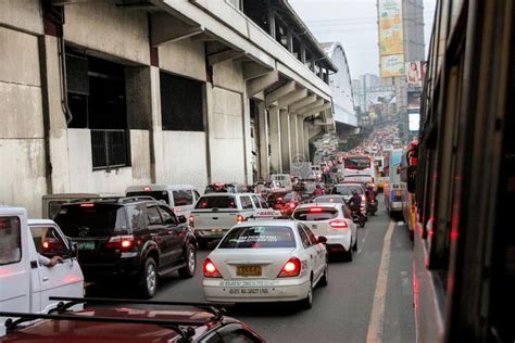 Severe Traffic Congestion Metro Manila Philippines October 4 2013