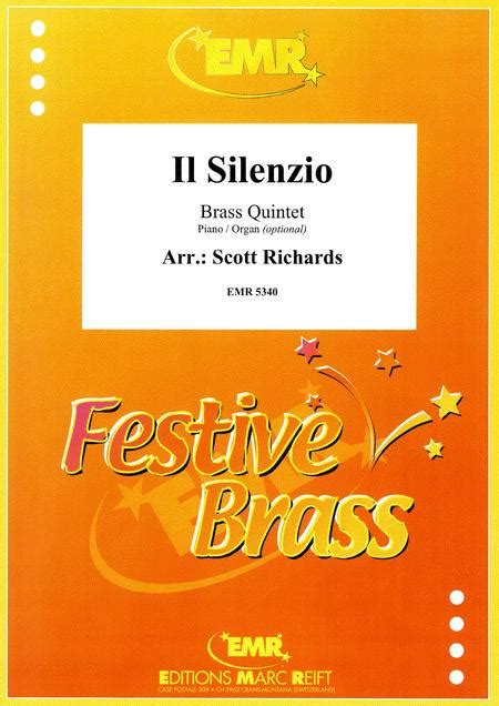 Sheet Music Traditional Il Silenzio Brass Ensemble