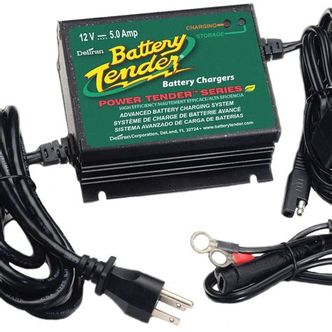 The battery tender® junior comes with alligator clips and ring terminals, making it easy to hook up to your battery. Battery Tender 12 Volt 5 Amp Water-Resistant Battery ...