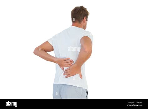 Man Suffering From Back Pain Stock Photo Alamy
