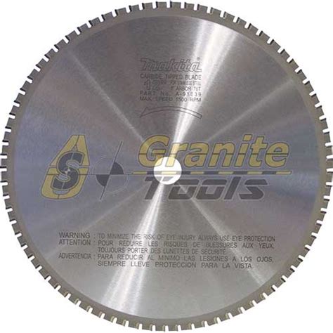 Makita 12 76t Carbide Tipped Metal Cutting Blade Stainless Steel A