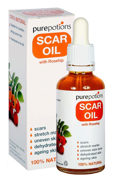 Purepotions Scar Oil 50ml With Rosehip Oil And Vitamin E Scars