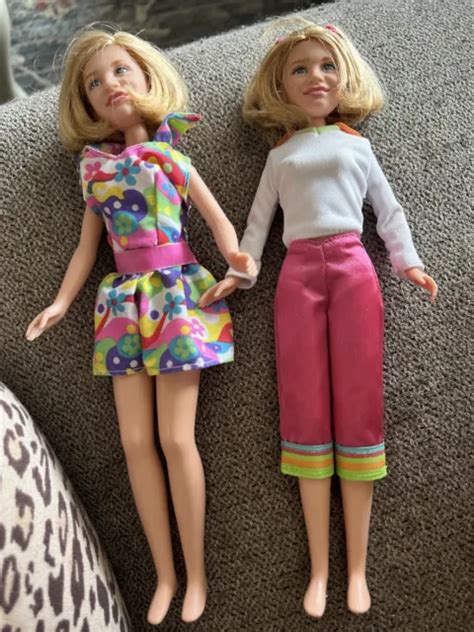 vintage 1987 mattel mary kate and ashley olsen twin fashion dolls 10” lot of 2 a5 9 99 picclick