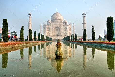 Taj Mahal At Sunrise Agra Uttar Pradesh India Stock Photo By