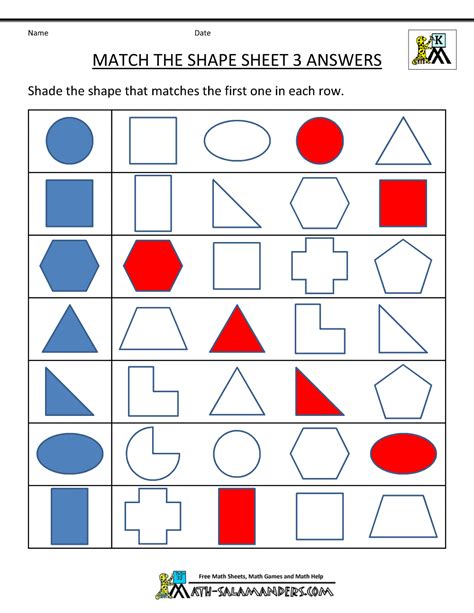 Learn Shapes Worksheet