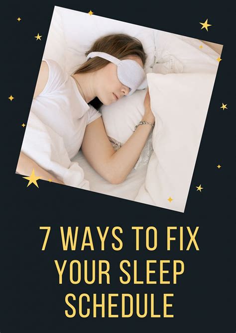 7 Ways To Fix Your Sleep Schedule