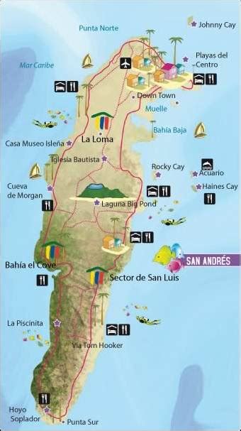 San Andres Islas Mapa Zaboka Sai