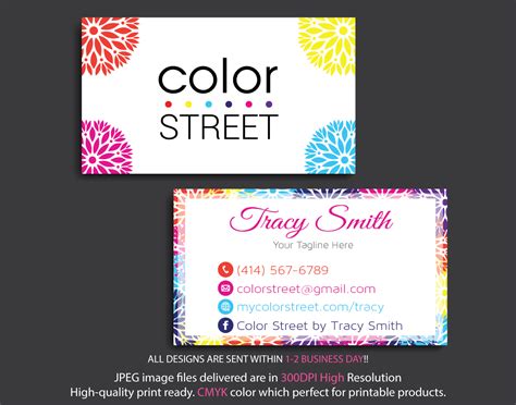 Have limited supply this season. Color Street Business Cards, Personalized Color by digitalart on