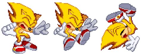 Archie Super Sonic Sprite Edit 4 By Jayhyperstarx On Deviantart