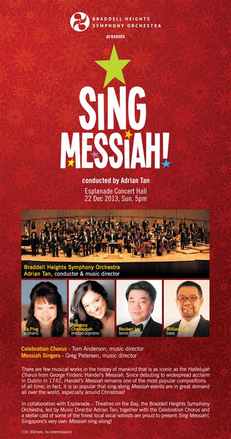 Braddell heights symphony orchestra adrian tan, conductor and music director. Concert Review: Sing Messiah! - Braddell Heights Symphony ...