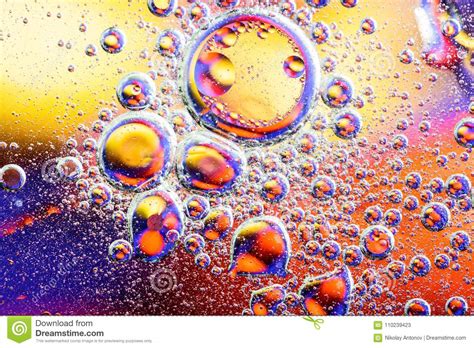 Colorful Abstract Background Water Drops Rainbow Colors