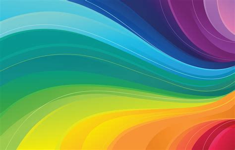 Beautiful Rainbow Wave Background 1914460 Vector Art At Vecteezy