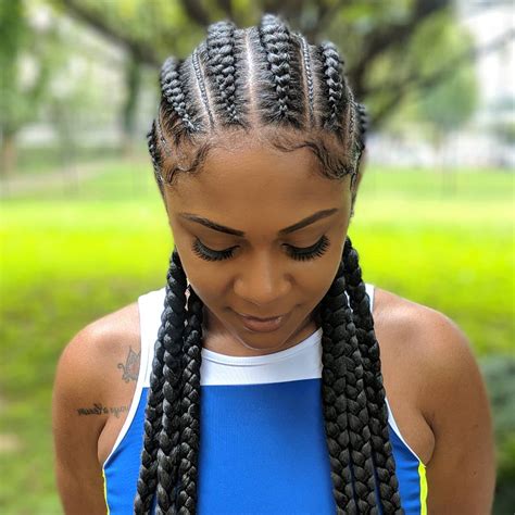 Start by dividing the hair in the center of the head. 21 Ghana Braids Hairstyles for Gorgeous Look