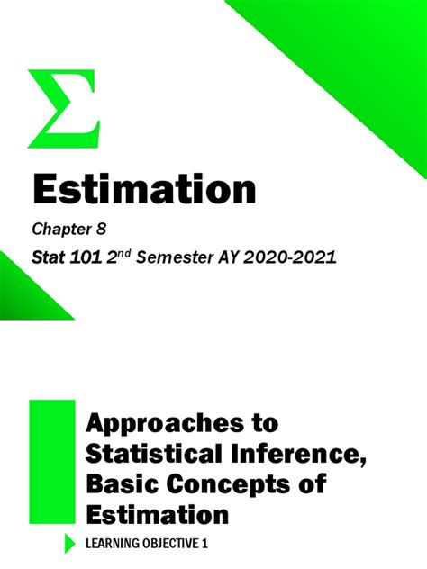 Chapter 8 Estimation Pdf Bias Of An Estimator Estimator