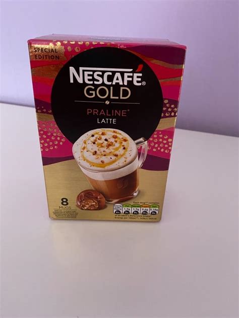 16x Nescafe Gold Praline Latte Sachets 2 Packs Of 8 Sachets And Low