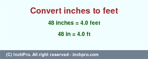 Top 20 How Many Feet Is 48 Inches
