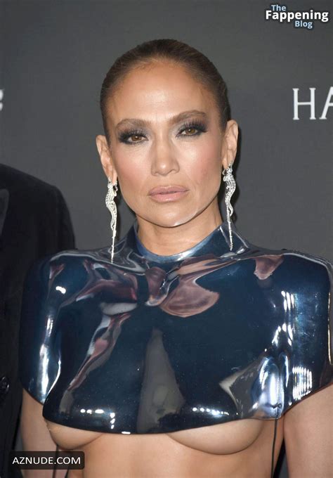 jennifer lopez flaunts sexy underboob at elle s 2023 women in hollywood celebration aznude