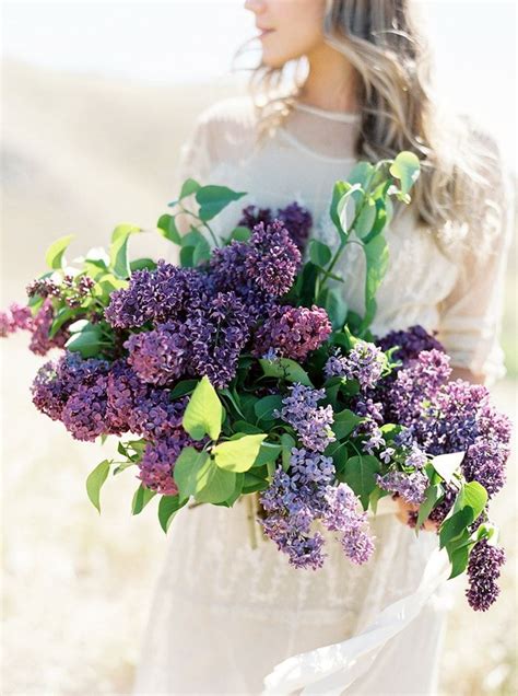 Lilac Wedding Flower Inspiration Once Wed Lilac Wedding Bouquet