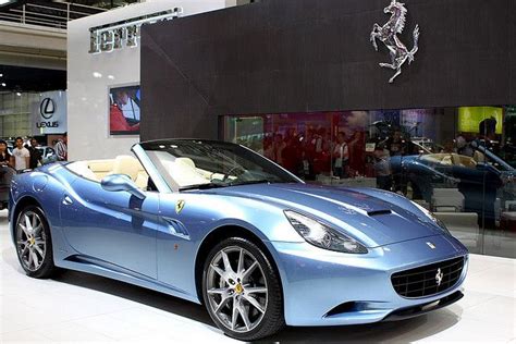 Blue Ferrari California Ferrari California California Convertible