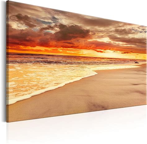 Murando Akustikbild Meer Und Strand Vlies Leinwandbild 1 Teilig Kunstdruck Modern Wandbilder Xxl